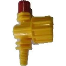 HR PRODUCTS Vari-Jet Micro Sprays Vari-Jet Spray 360° Fan Yellow Base Red Cap