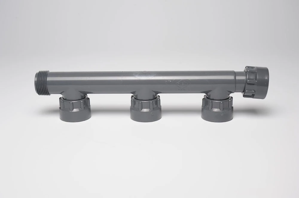 HR Products Dura Valve Manifold Systems Dura Manifold Tee (Swivel X BSP X 3 Swivel)