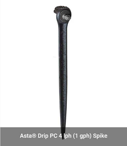 HR Products N. Antelco Asta 4 Lph PC Drip Stake Black Top (Bag Of 25 Units) Drippers & Drip Emitters