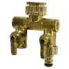 Holman Industries Metal 2 Way Manifold (Suits 15mm & 20mm Taps) Multi Tap Manifolds