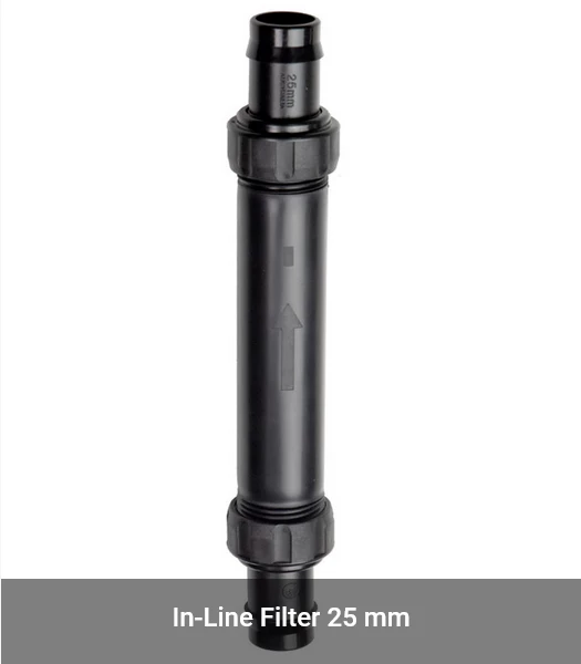 HR Products Barb In-Line Filter 25mm Barbed Inline Filters