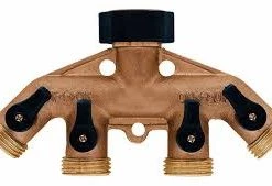 HR Products Multi Tap Manifolds Orbit Brass 4 Port Manifold