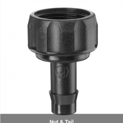 HR Products Irrigating Potted Plants B. 20mm X 13mm Nut & Tail
