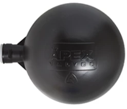 Philmac Apex 150mm (6") Float Ball Black - 5/16" Thread Float Balls