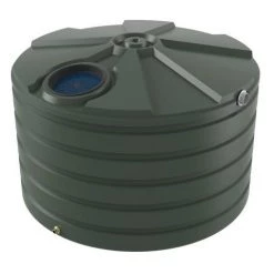 BUSHMANS Bushman Poly Water Tanks Bushman Squat Round Poly Tank 4000L