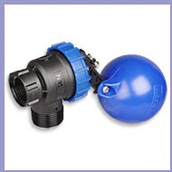 HR Products 25/32mm HANSEN Maxiflow Trough Valve C/w Adaptor Arm, Ball Float & String Plastic Float Valves
