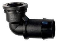 HR Products Barbed X Threaded Elbow Female Barbed Poly Fittings (Single Buy)