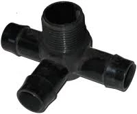 HR PRODUCTS Side Outlet Tee Barbed Poly Fittings (Single Buy)