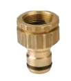 Husqvarna Australia Pty Ltd Universal Tap Adaptor Brass 18mm Click-On Brass Hose Fittings