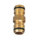 Husqvarna Australia Pty Ltd 2 End Coupler Brass 18mm Click-On Brass Hose Fittings