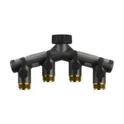 HR PRODUCTS Orbit Metal 4 Way Pro Flo Manifold (Suits 15mm Tap) Multi Tap Manifolds