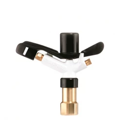 Toro Australia Pty. Ltd Brass/Metal Impact Sprinklers Rainspray 15 Dual Nozzle (#14 X #6) Full Circle Impact Sprinkler 25mm Female Base 32m Radius