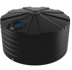 BUSHMANS Bushman Squat Round Poly Tank 10,000L Bushman Poly Water Tanks