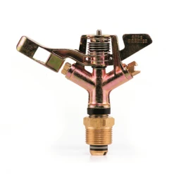 Toro Australia Pty. Ltd Toro Premier Dual Nozzle (#10 X #6) Full Circle Metal Impact Sprinkler 15mm (1/2") Male Base 11.7m Radius Brass/Metal Impact Sprinklers