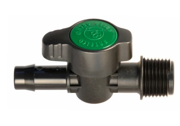 HR Products Antelco Threaded & Barbed "Green Back" Valve