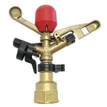 NAANDANJAIN Brass/Metal Impact Sprinklers Naan 234 (5.0mm Purple Nozzle) 25mm (1") Female Base PC Impact Drive 16.5m Radius