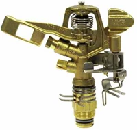 HR PRODUCTS Brass/Metal Impact Sprinklers Vyrsa 60 Dual Nozzle (4.4mm X 2.4mm)Part Circle 20mm Male Base, 15m Radius