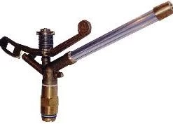 HR PRODUCTS Vyrsa 155 Triple Nozzle (9mm X 6.3mm X 3.2mm) Full Circle 32mm Male Base Brass/Metal Impact Sprinklers